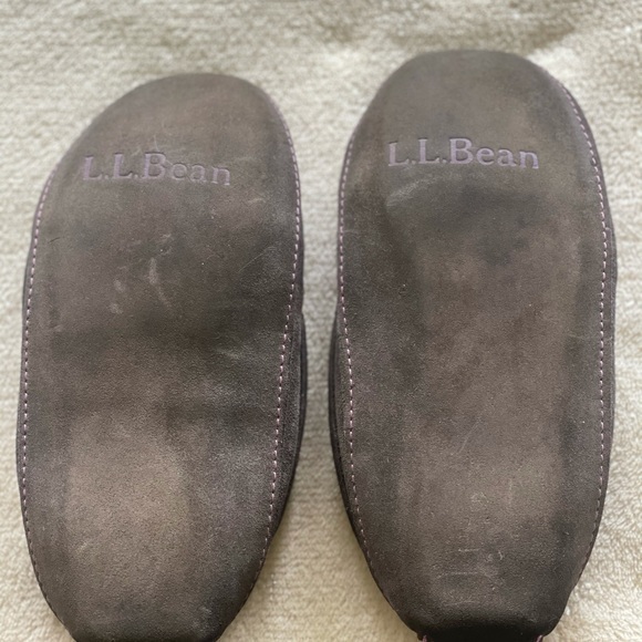 L.L. Bean Slippers Grey and purple size 13 kids - Picture 2 of 4